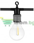 Градински гирлянд с 10 LED крушки